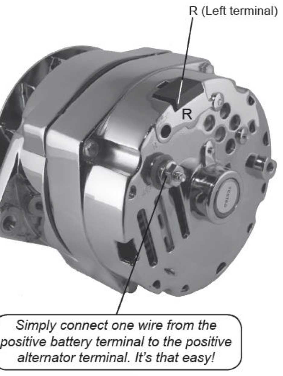 Step By Step Wiring Diagram For Powermaster 1 Wire Alternator